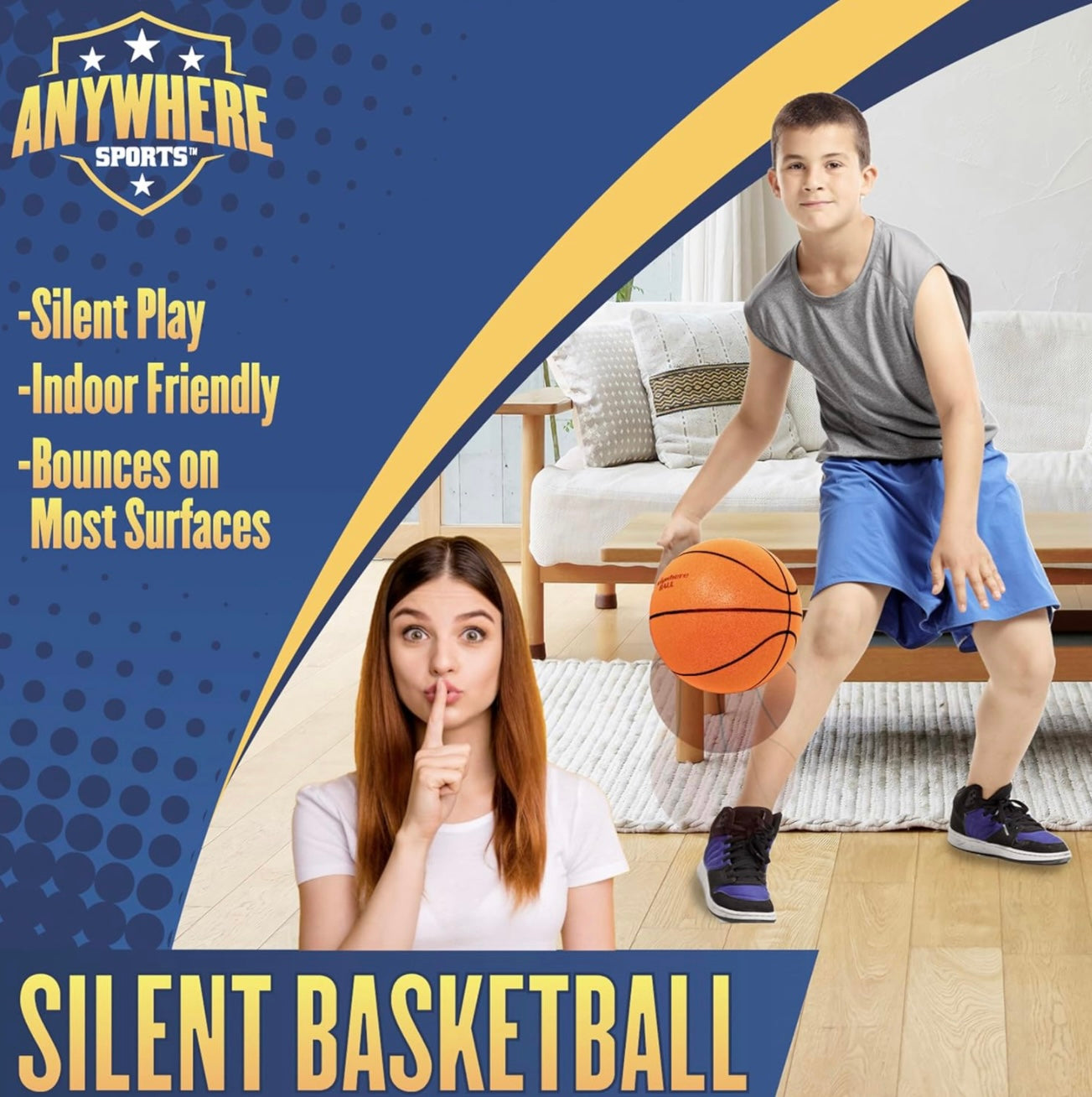 Anywhere Silent Basketball 9.5 Inch