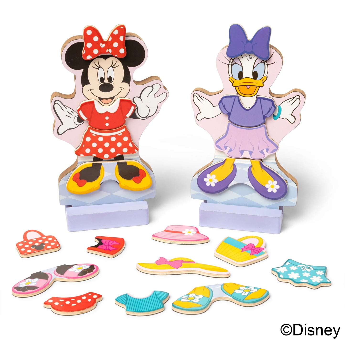 Minnie & Daisy Deluxe Wooden Magnetic Dress-Up