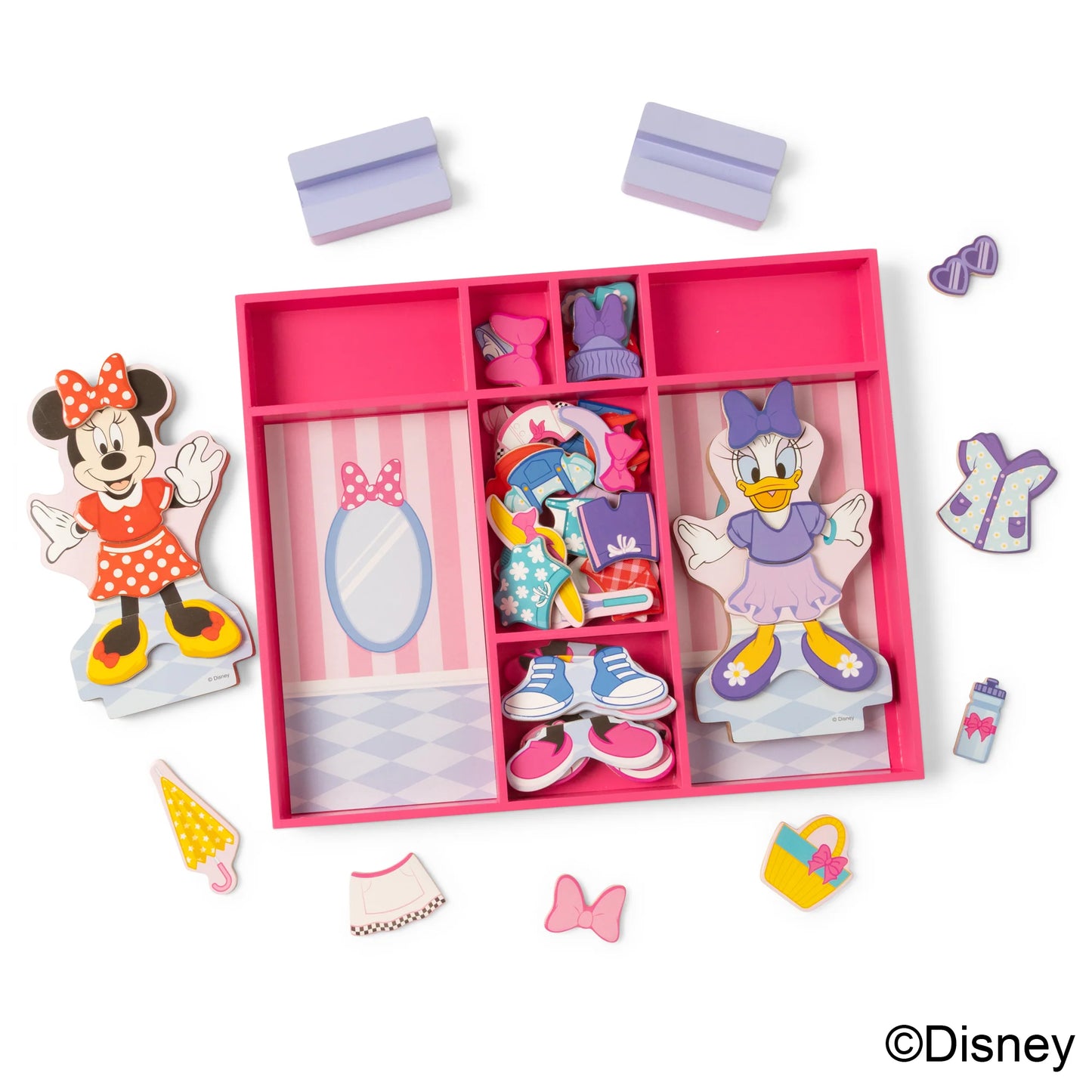 Minnie & Daisy Deluxe Wooden Magnetic Dress-Up