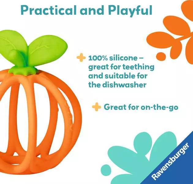 Play+ Orange Sensory Teething Ball