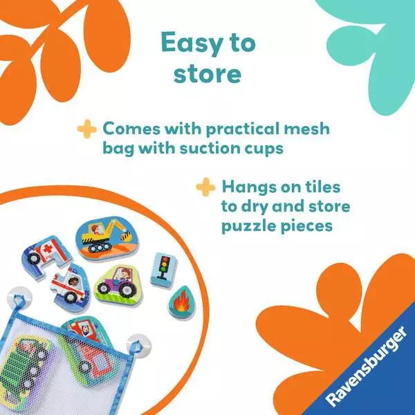 Play+ Vehicles My First Bath Puzzles