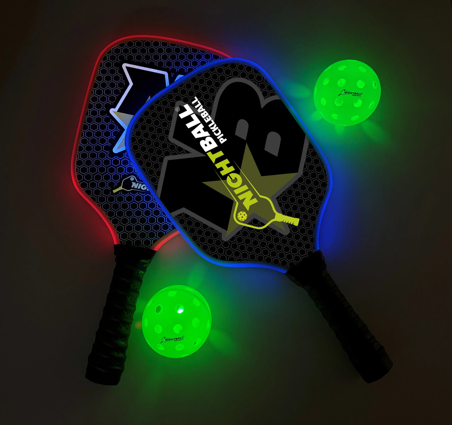 NightBall LED Pickleball Set