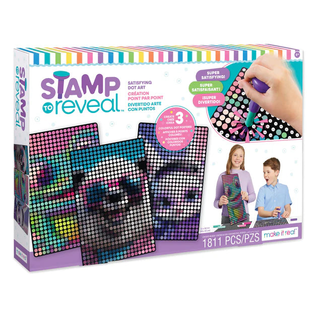 Stamp To Reveal 3 Pack Dot Art