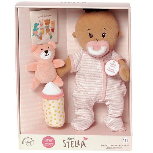 Love, Stella Sleepy Time Set Beige Doll with Brown Tuft