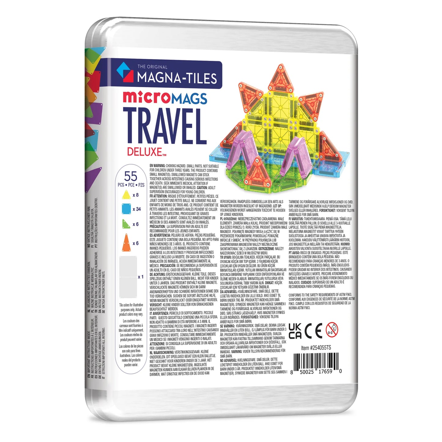Magna-Tiles Travel Set Deluxe 55 Piece Set