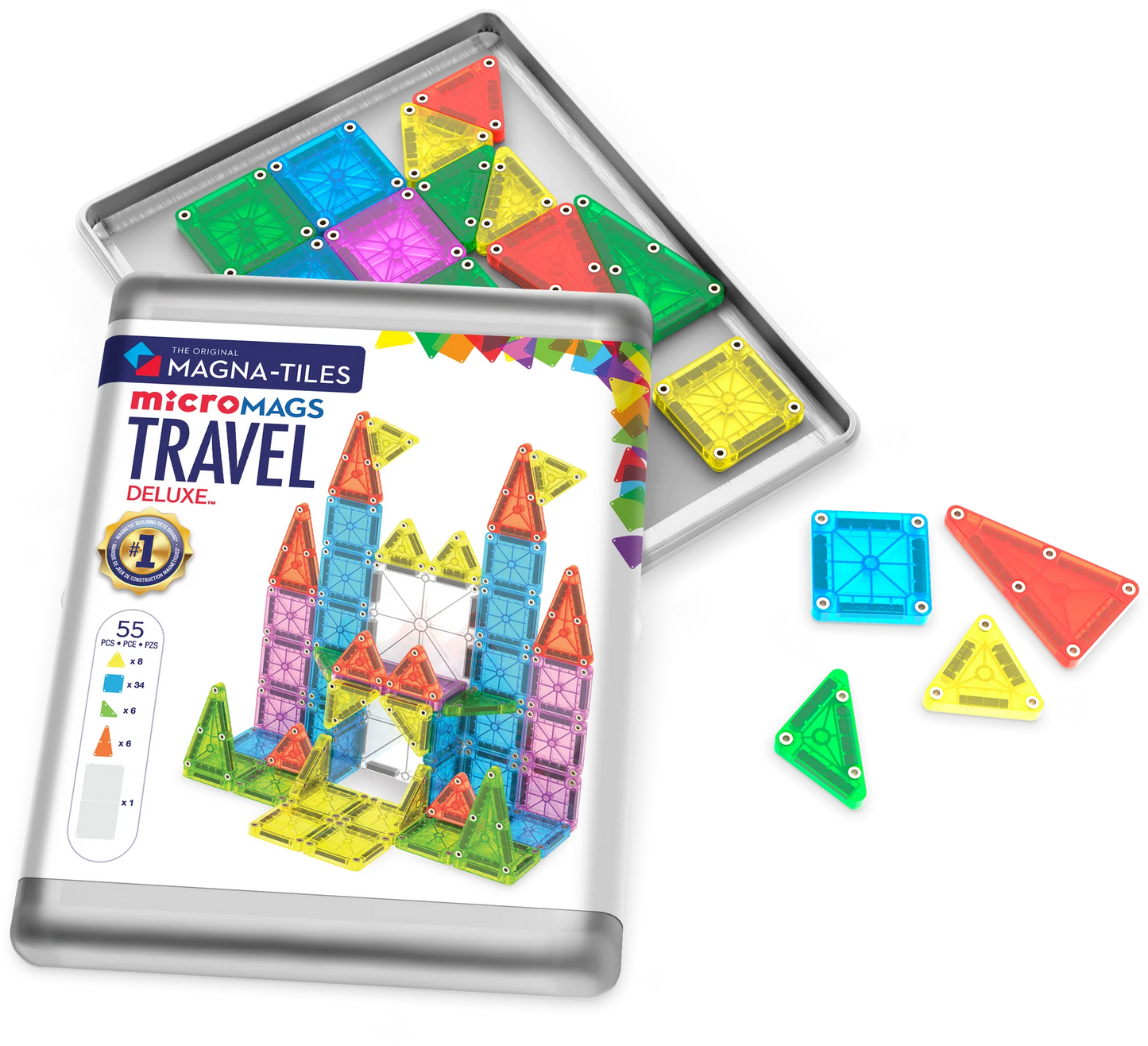 Magna-Tiles Travel Set Deluxe 55 Piece Set