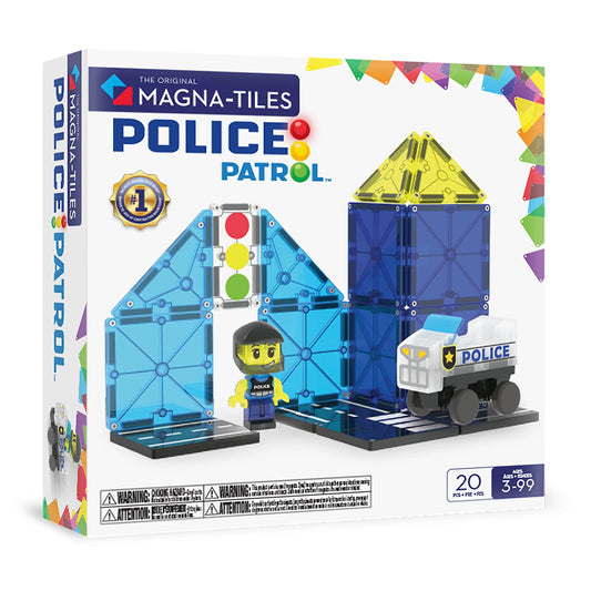 Magna-Tiles Police Patrol 20 Piece Set