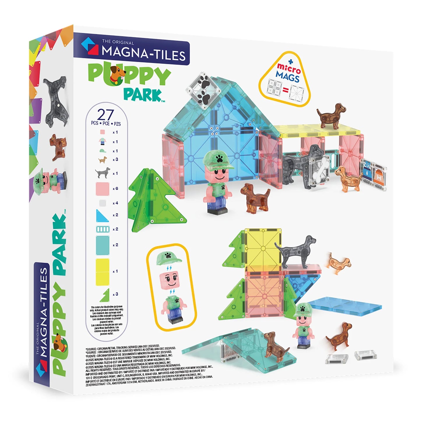 Magna-Tiles Puppy Park 27 Piece Set