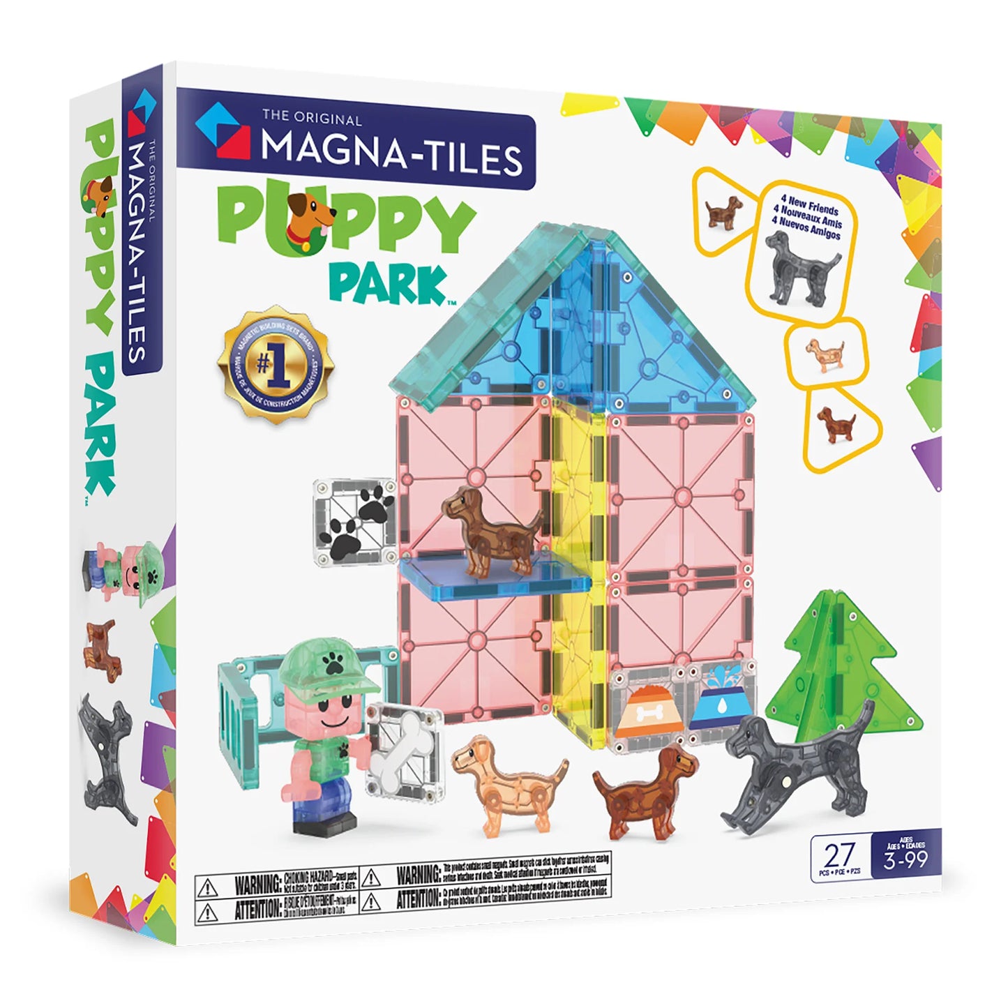 Magna-Tiles Puppy Park 27 Piece Set