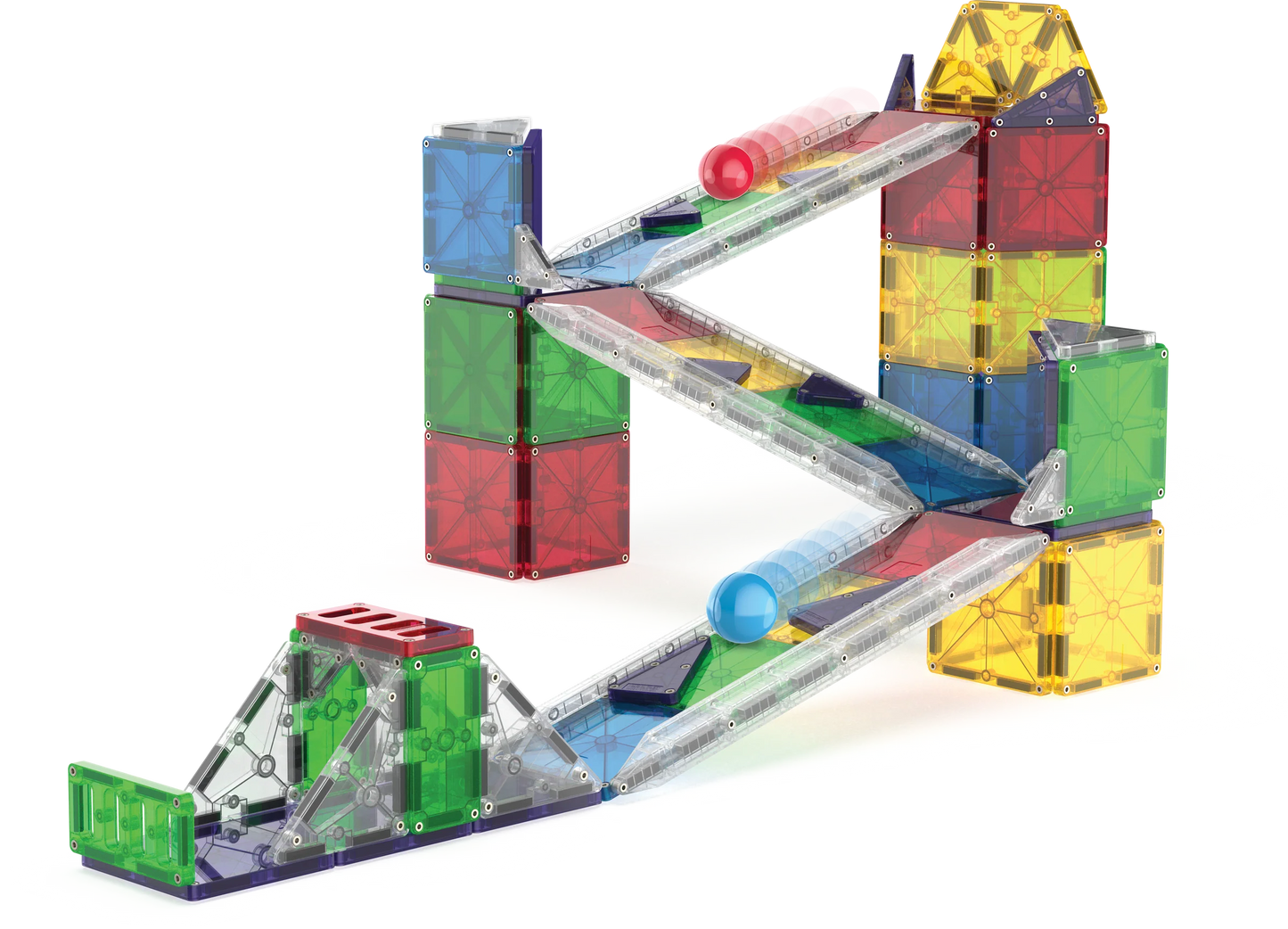 Magna-Tiles Rail Racers Deluxe 90 Piece Set