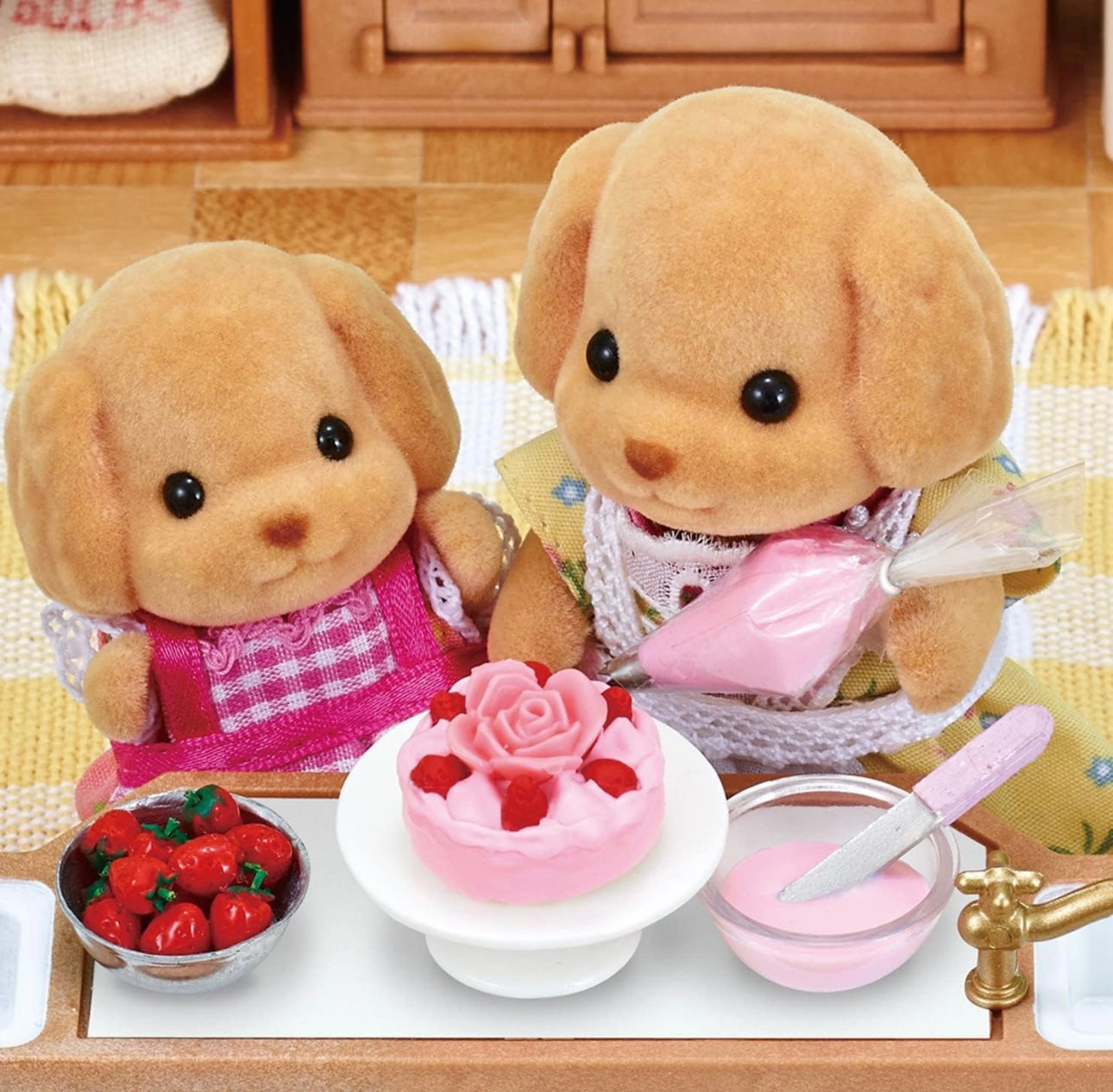 Calico Critters Toy Poodle Family