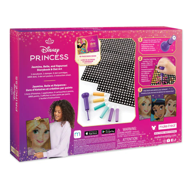 Princess Stamp To Reveal 3 Pack Storybook & Dot Art