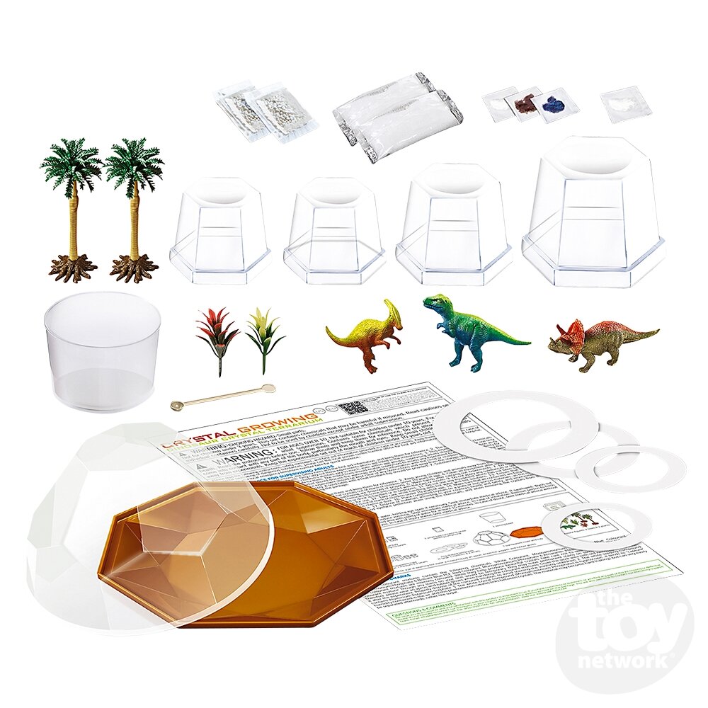 KidzLabz Dino Crystal Growing Terrarium