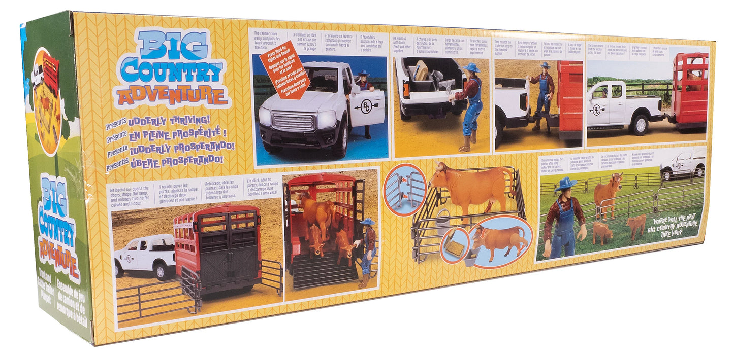 Truck & Cattle Trailer Playset