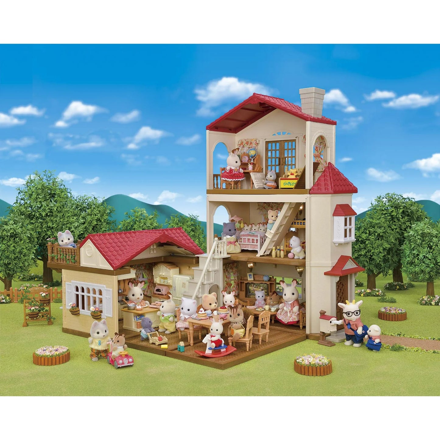 Calico Critters Red Roof Country Home Gift Set