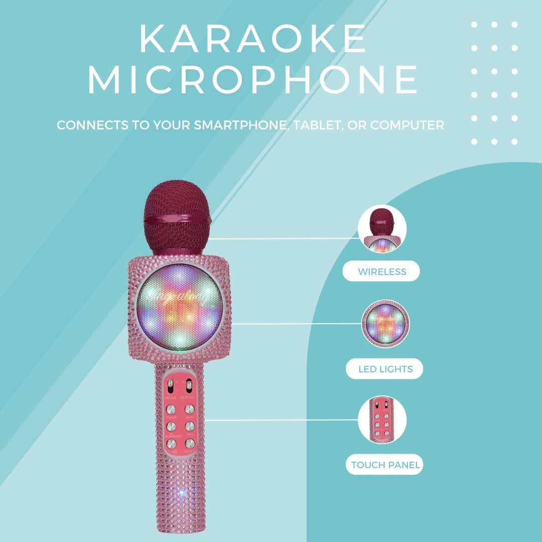 Pink Bling Karaoke Microphone