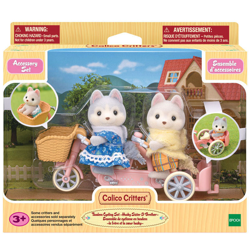Calico Critters Husky Twins Cycling Set