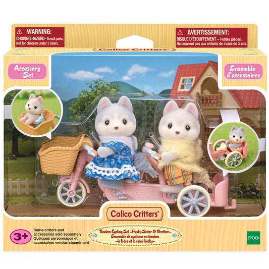Calico Critters Husky Twins Cycling Set