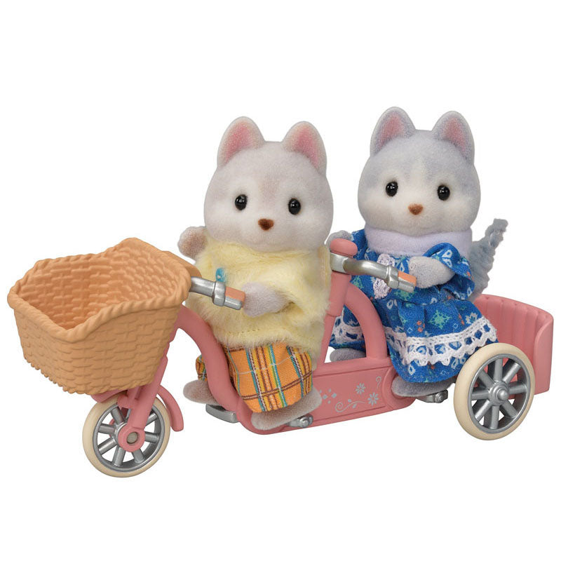 Calico Critters Husky Twins Cycling Set