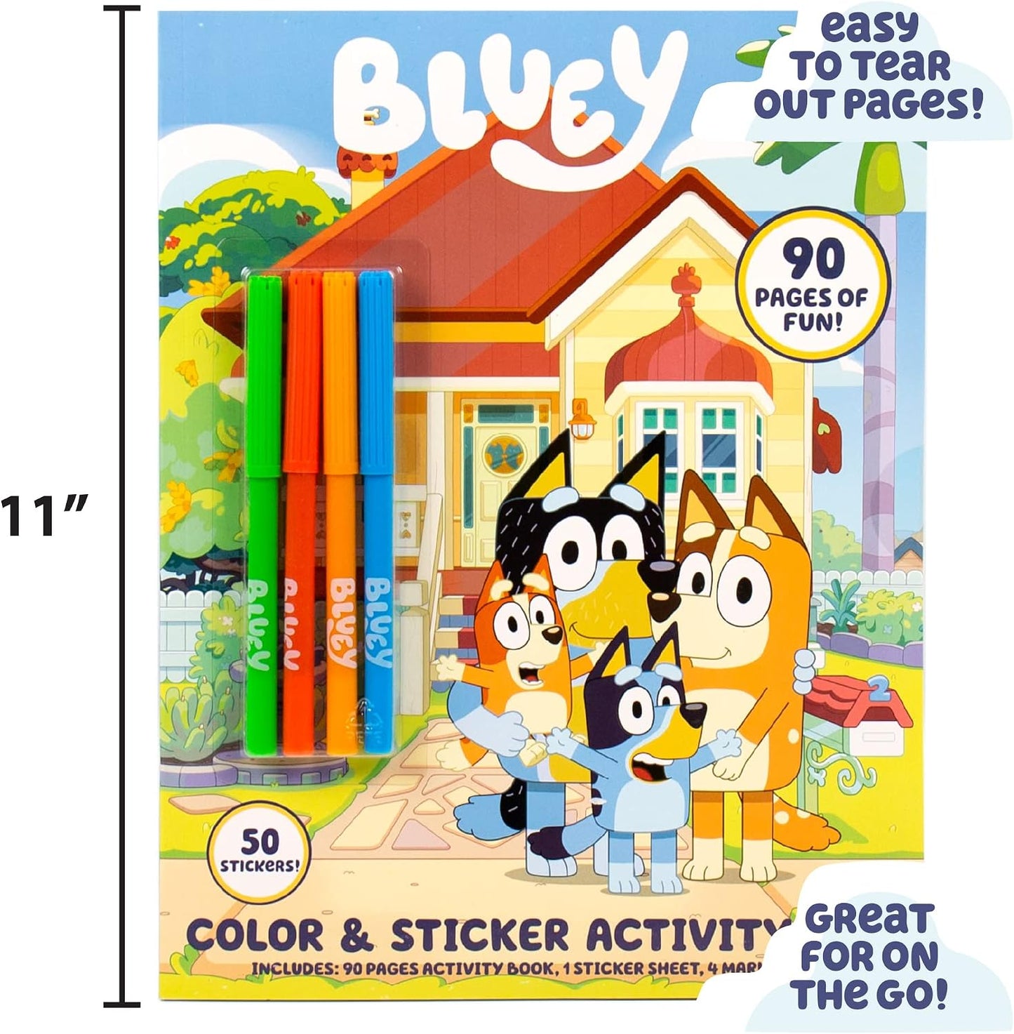 Bluey Color and Sticker Playset