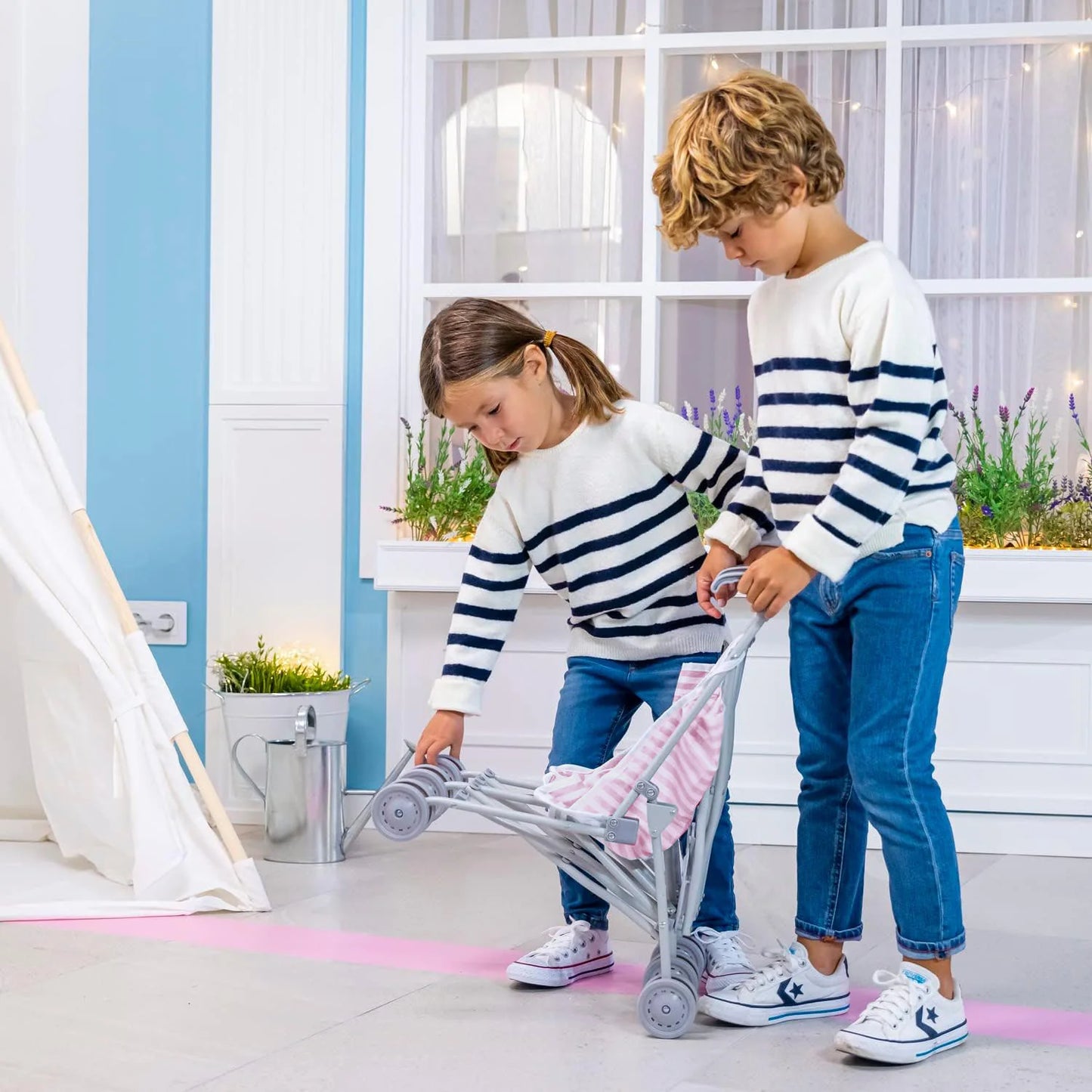Berenguer Boutique Twin Umbrella Stroller