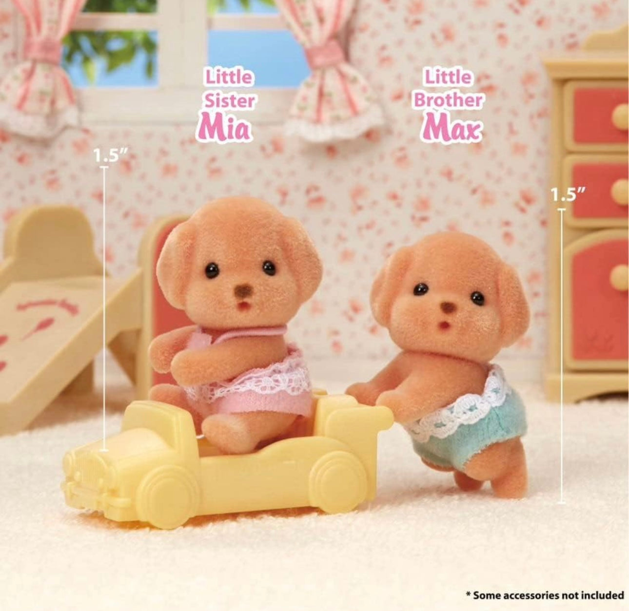 Calico Critters Toy Poodle Twins