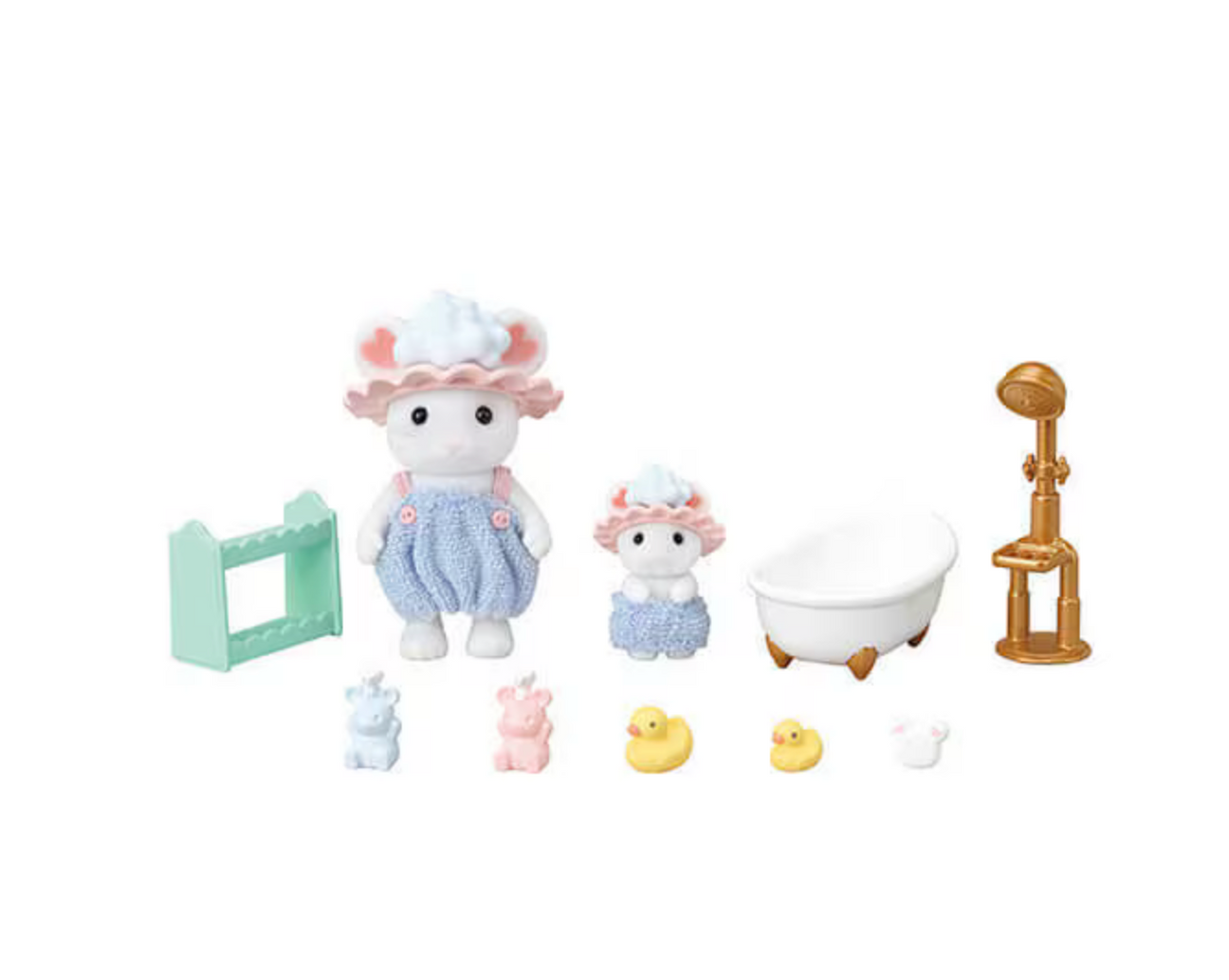 Calico Critters Bathtime Bubble Siblings