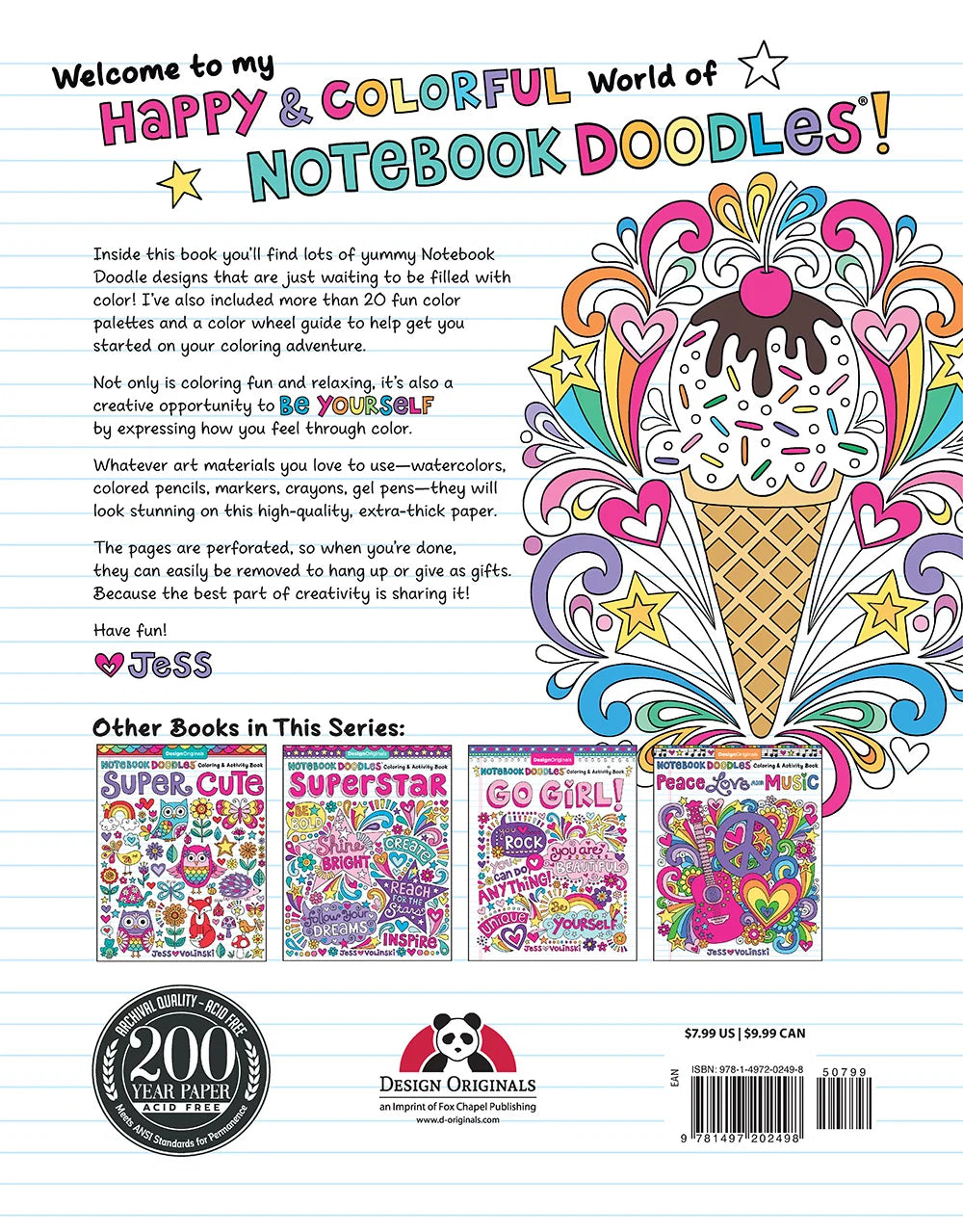 Notebook Doodles Sweets and Treats