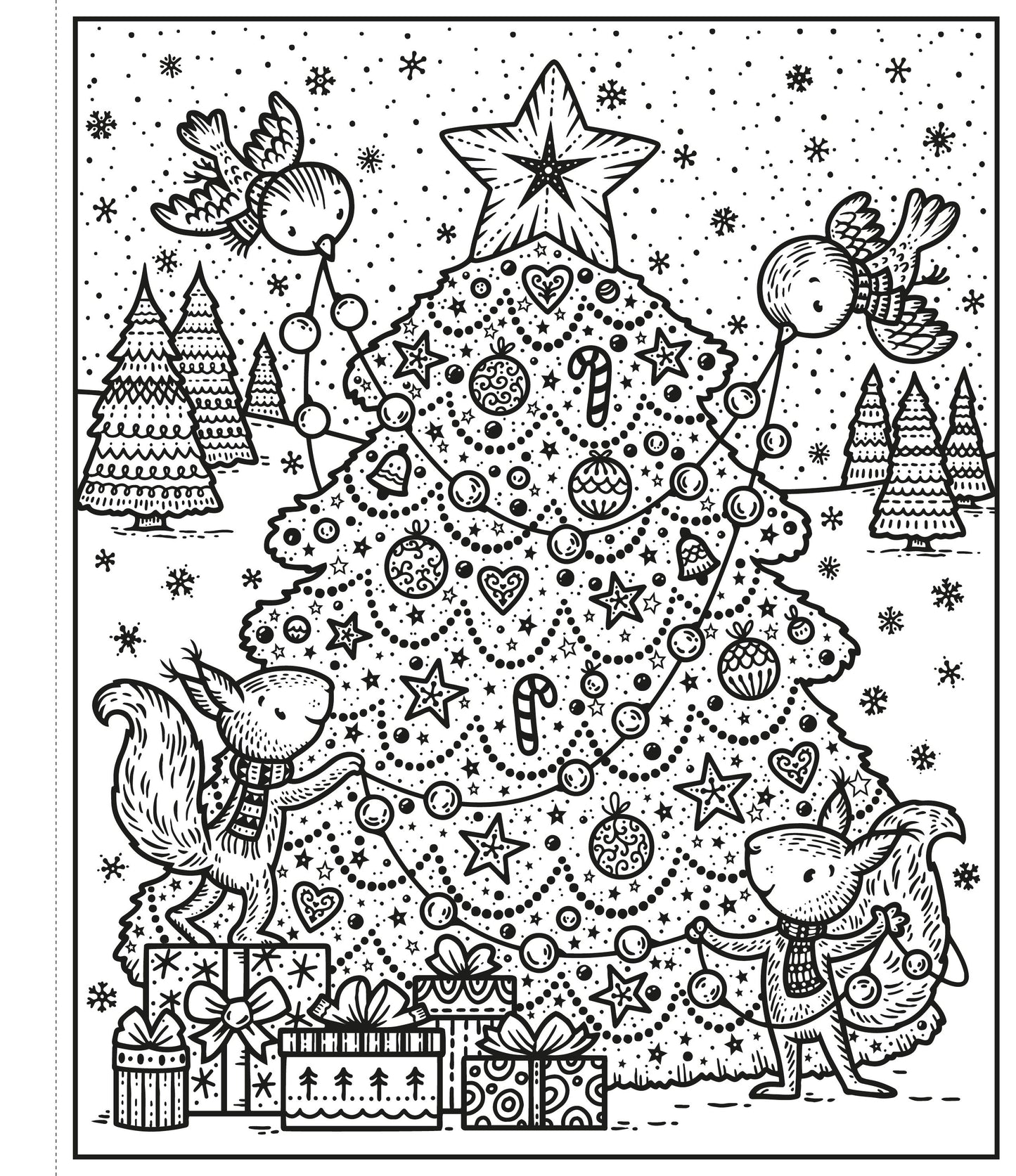 Enchanted Christmas Magic Painting Book