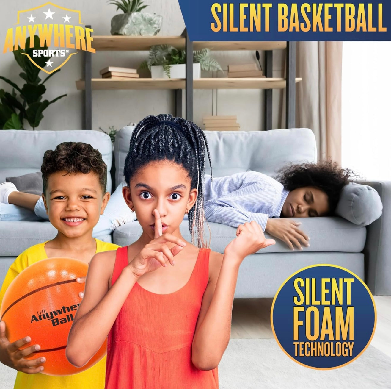 Anywhere Silent Basketball 9.5 Inch