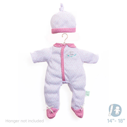 Berenguer Boutique White Polka Dot Onsie