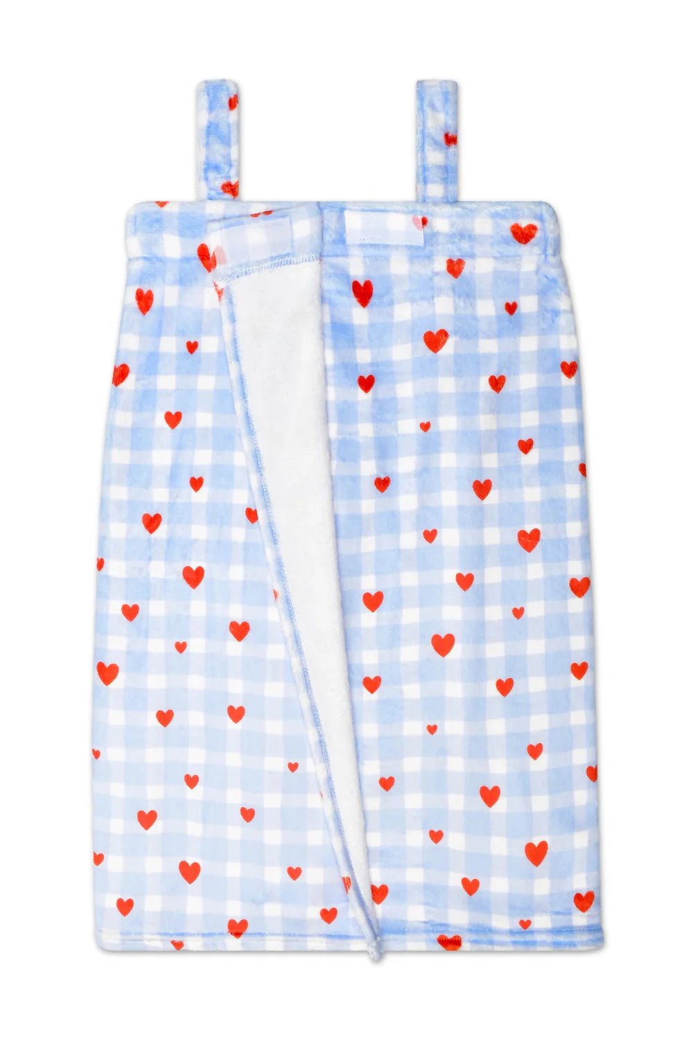 Gingham Hearts Spa Wrap