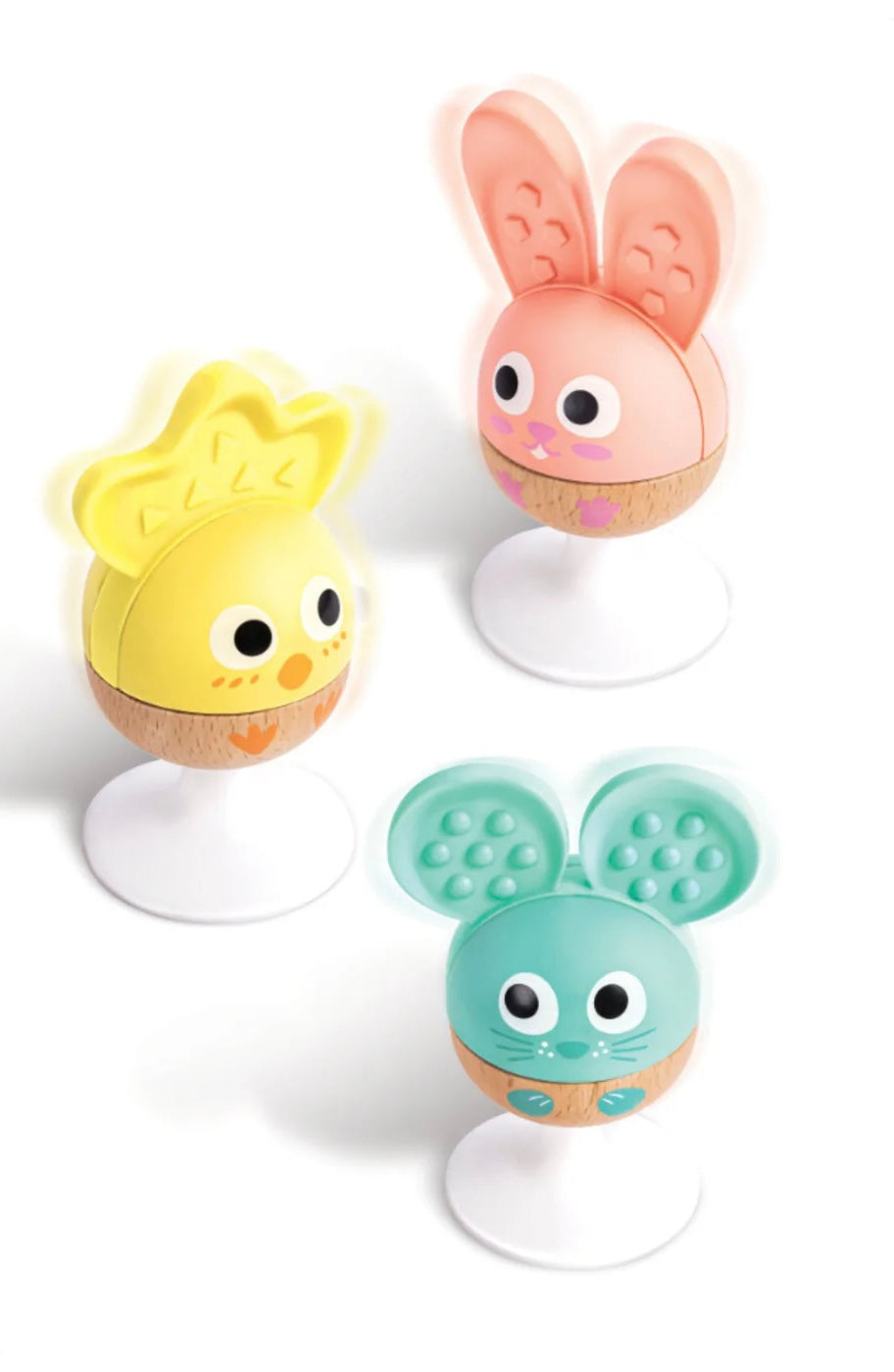 Cheery Critter Rattle Trio