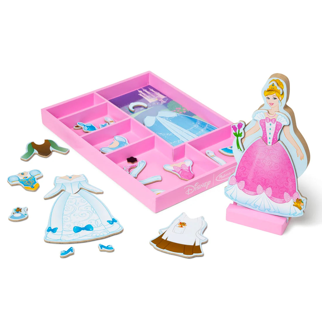 Cinderella Wooden Magnetic Dress-Up