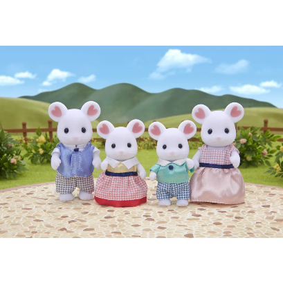Calico Critters Marshmallow Mouse Family