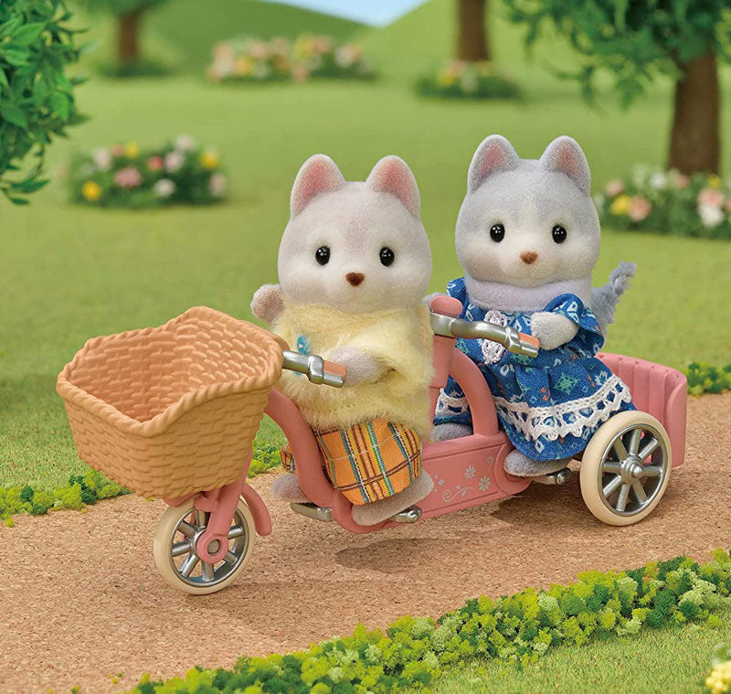 Calico Critters Husky Twins Cycling Set
