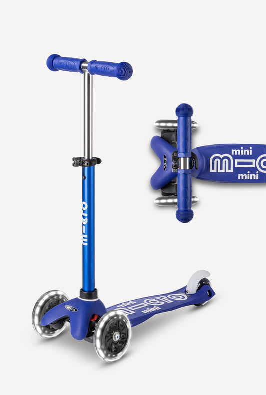 Blue Micro Mini LED Scooter
