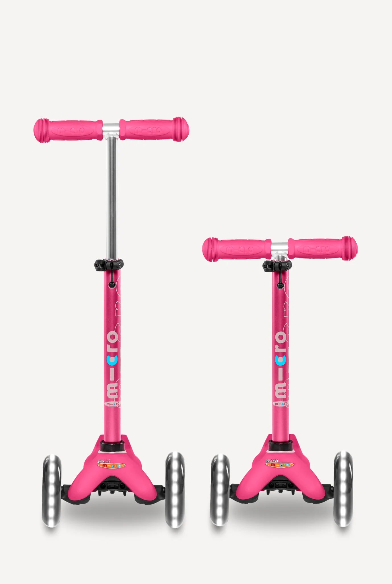 Pink Micro Mini LED Scooter