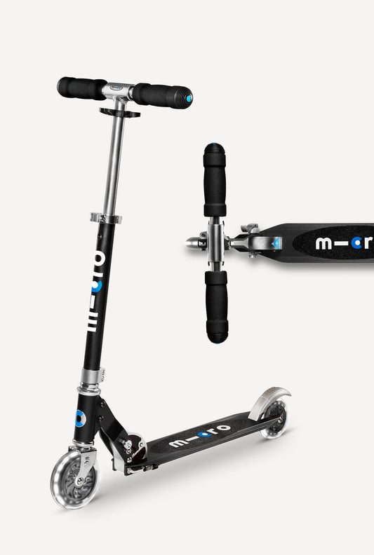 Black Micro Sprite LED Scooter