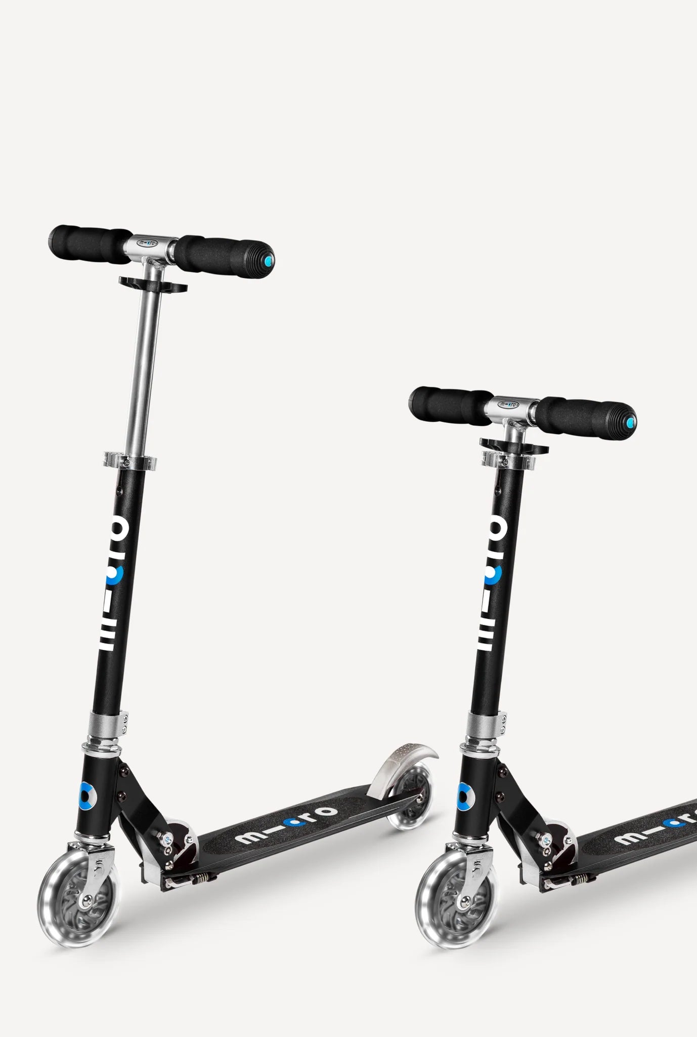 Black Micro Sprite LED Scooter