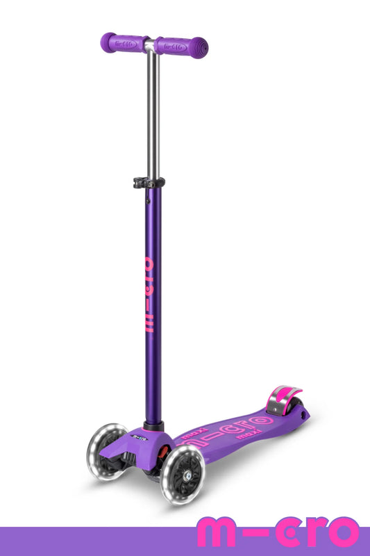 Purple Micro Maxi LED Scooter