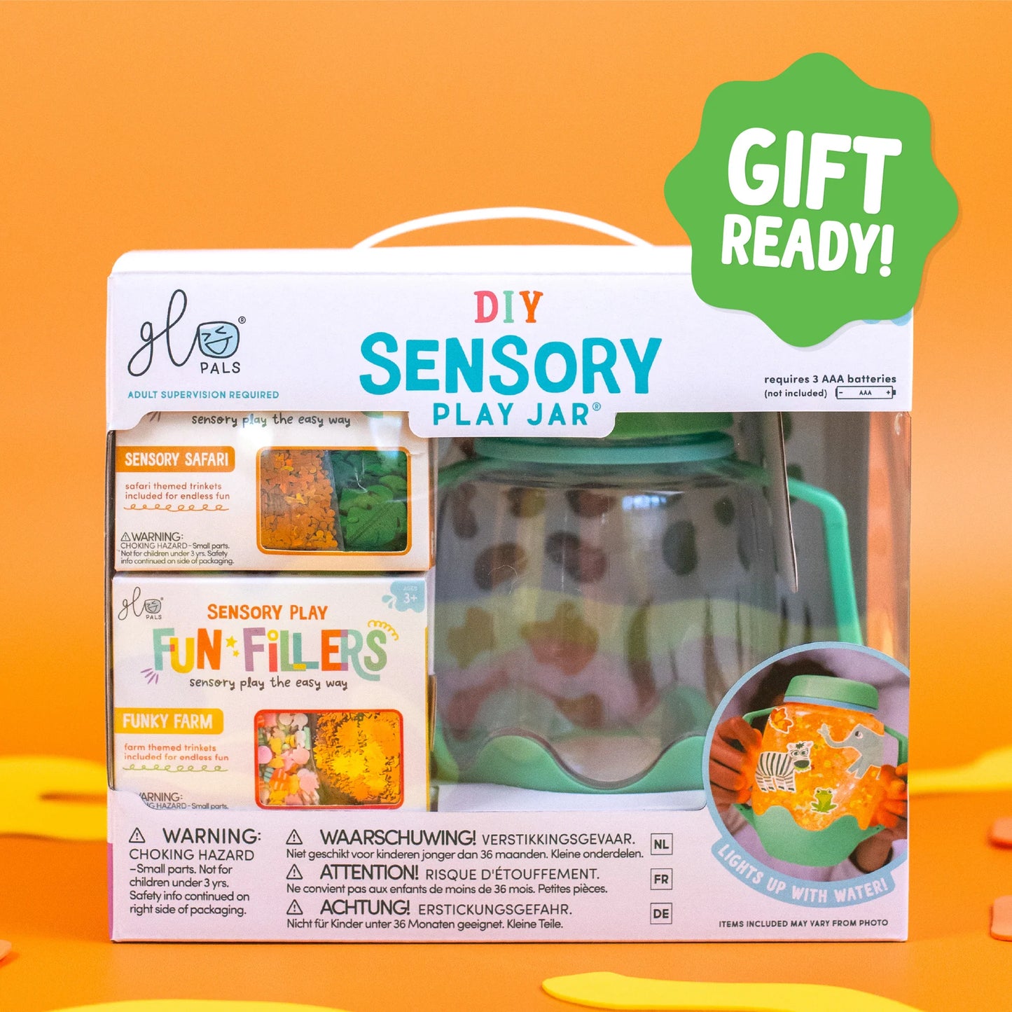DIY Sensory Jar Gift Set Zoo