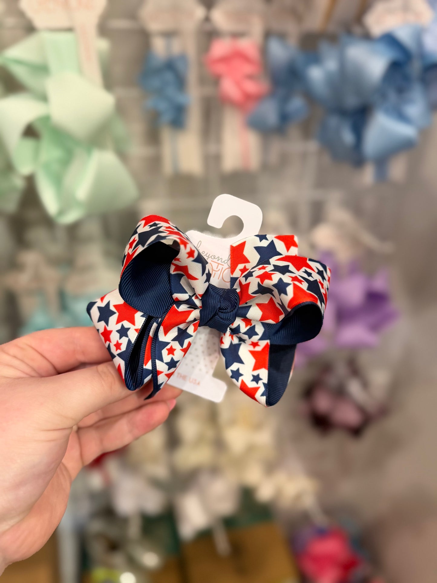 Patriotic Star Bow Small