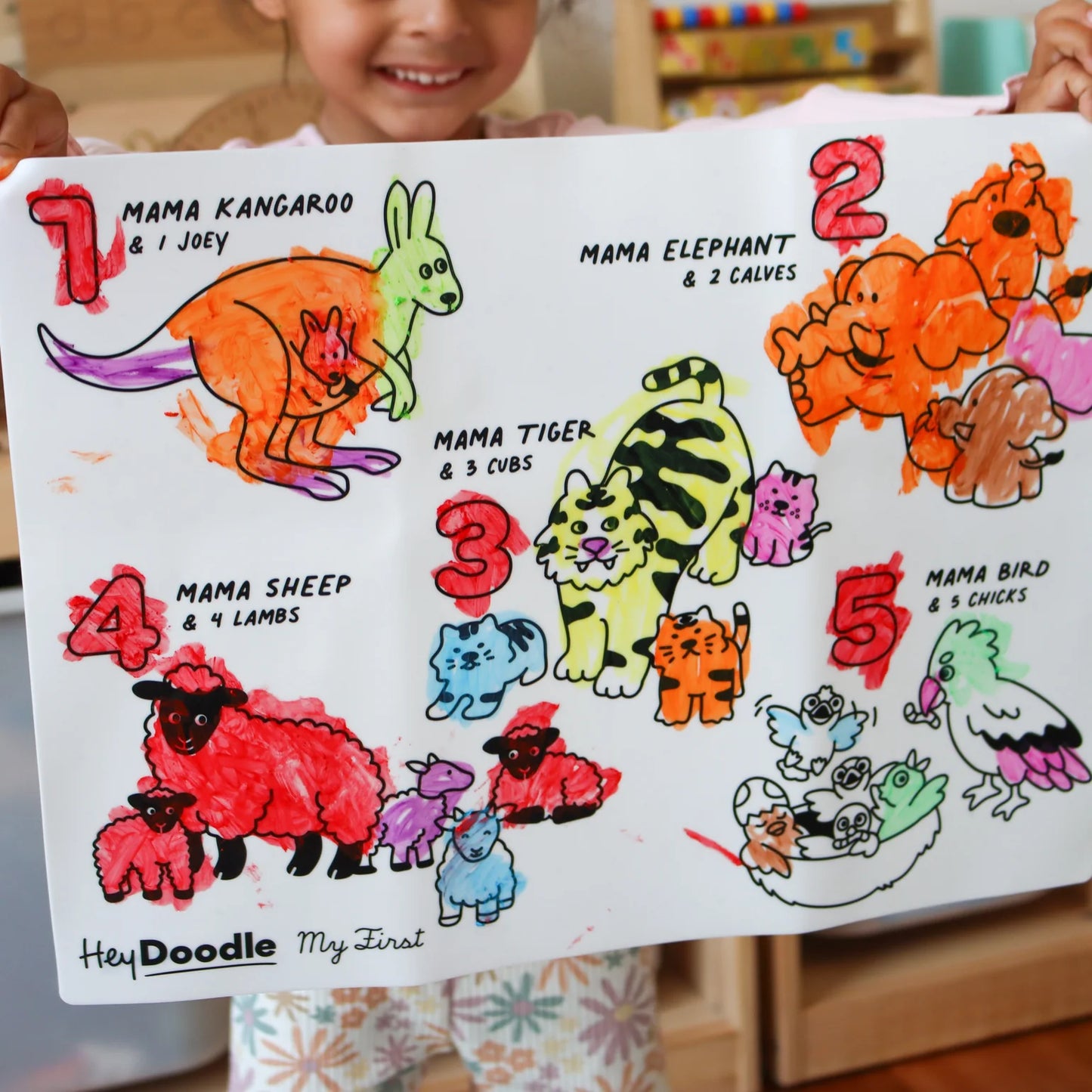 My First Counting Coloring & Doodle Mat
