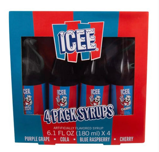 Icee Syrups 4 Pack