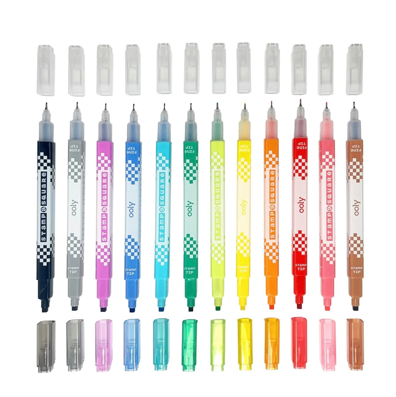 Stamp a Square Double Ended Markers 12 pk