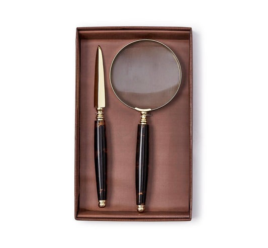 Tortoise Magnifier and Letter Opener