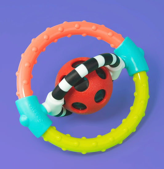 Spin and Chew Ring Teether Rattle