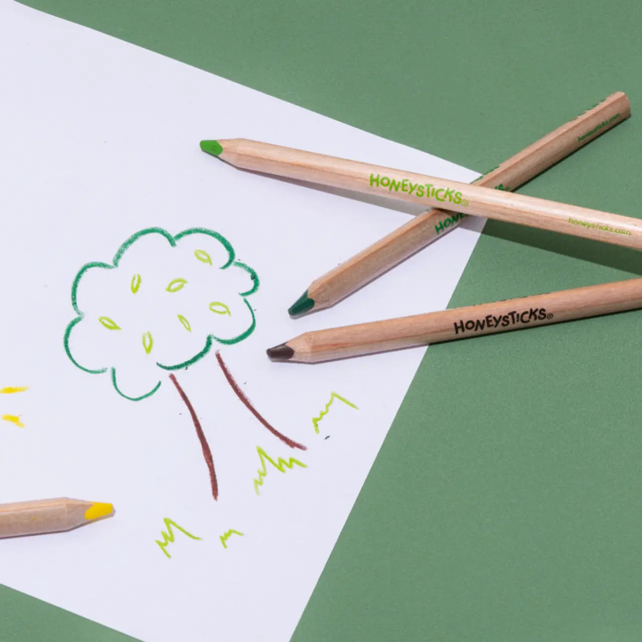 Honeysticks Magic 3-in-1 Beeswax Pencils Jumbo Triangles