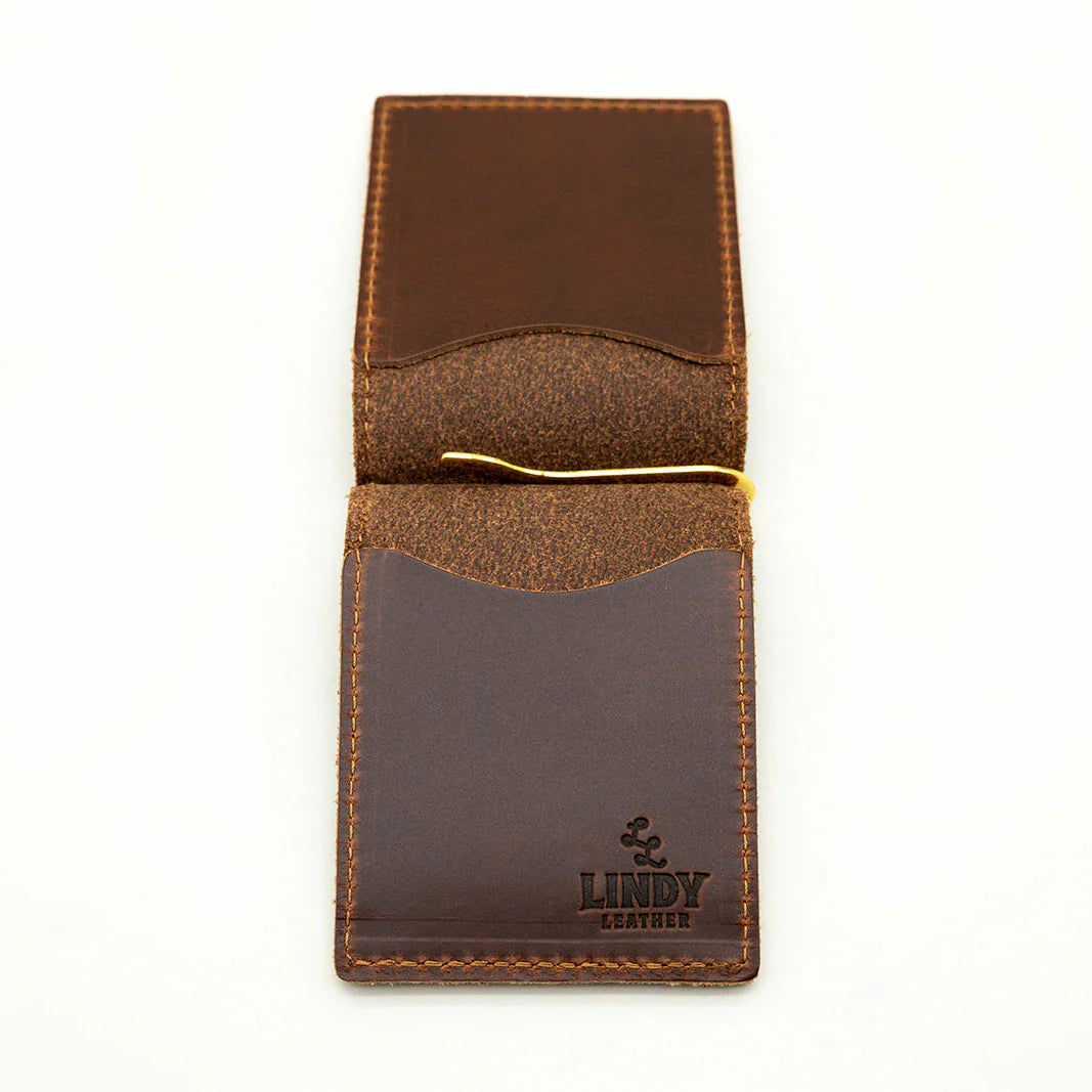 Leather Money Clip Wallet